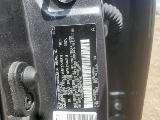 5TDGZRBH5NS596190 - 2022 TOYOTA HIGHLANDER XLE GRAY photo 12