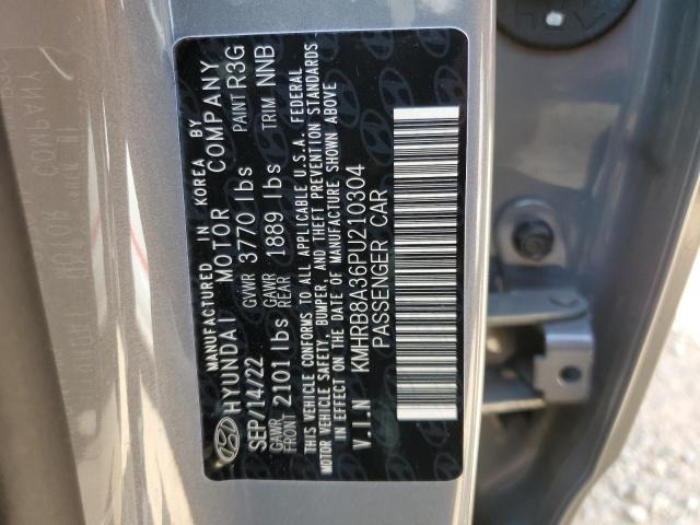 KMHRB8A36PU210304 - 2023 HYUNDAI VENUE SE GRAY photo 12