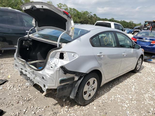 KNAFK4A62G5458972 - 2016 KIA FORTE LX SILVER photo 3