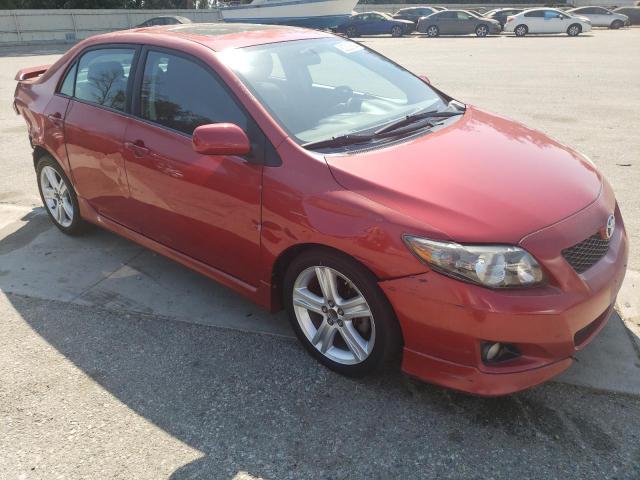 1NXBE40EX9Z021372 - 2009 TOYOTA COROLLA XRS RED photo 4