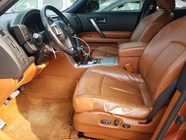 JNRBS08W56X400440 - 2006 INFINITI FX45 ORANGE photo 7