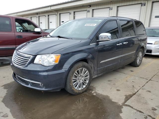 2C4RC1CG3DR808402 - 2013 CHRYSLER TOWN & COU TOURING L BLUE photo 1