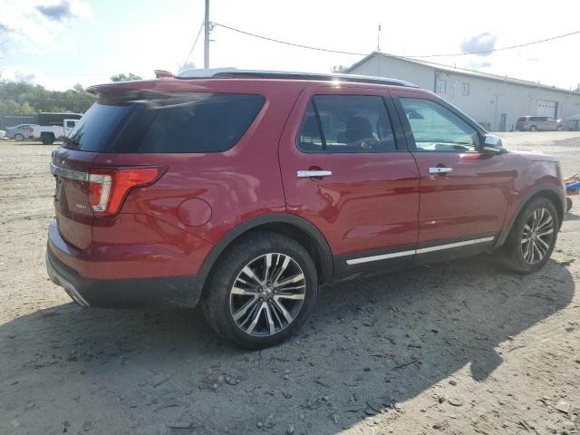 1FM5K8HT0GGC79587 - 2016 FORD EXPLORER PLATINUM RED photo 3