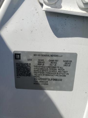 1G1ZD5ST1LF066132 - 2020 CHEVROLET MALIBU LT WHITE photo 12