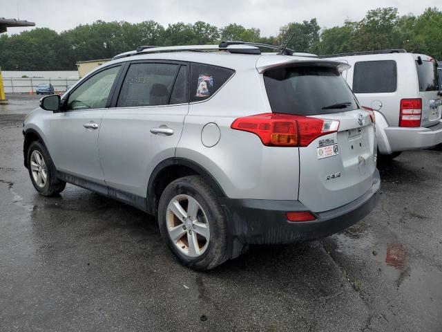 JTMRFREV7DD020839 - 2013 TOYOTA RAV4 XLE SILVER photo 2