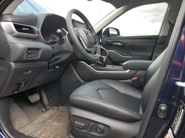 5TDHZRBH8NS234892 - 2022 TOYOTA HIGHLANDER XLE Mavi foto 7