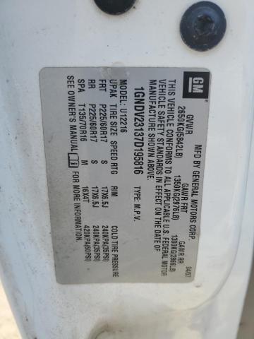 1GNDV23137D195816 - 2007 CHEVROLET UPLANDER LS 白色 照片 13