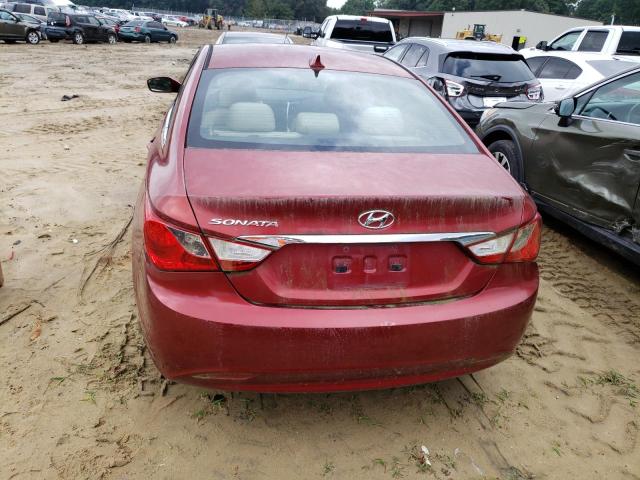 5NPEB4AC7CH363452 - 2012 HYUNDAI SONATA GLS BURGUNDY photo 6