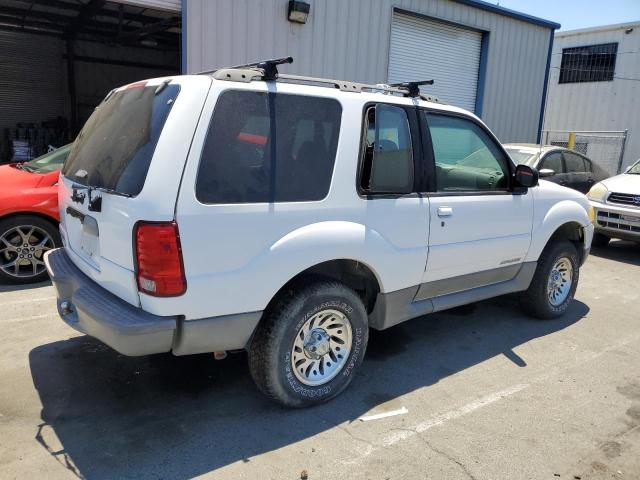 1FMYU60E41UA39699 - 2001 FORD EXPLORER SPORT WHITE photo 3