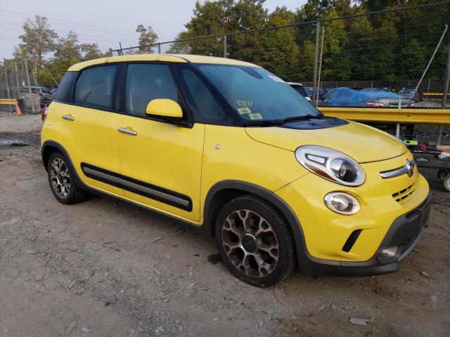 ZFBCFADH9EZ021694 - 2014 FIAT 500L TREKKING YELLOW photo 4