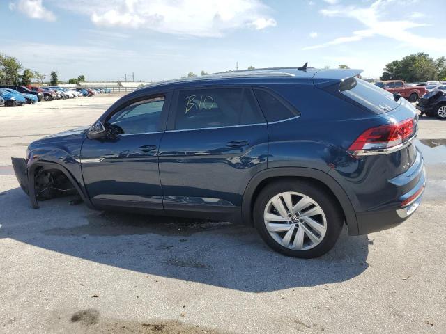 1V2JE2CA9MC219550 - 2021 VOLKSWAGEN ATLAS CROS SE Синий фото 2