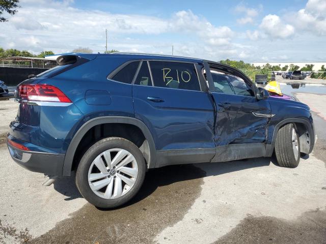 1V2JE2CA9MC219550 - 2021 VOLKSWAGEN ATLAS CROS SE BLUE photo 3