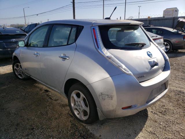 JN1AZ0CP2CT025930 - 2012 NISSAN LEAF SV SILVER photo 2