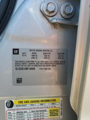 1G1ZC5E12BF140900 - 2011 CHEVROLET MALIBU 1LT BEIGE photo 12