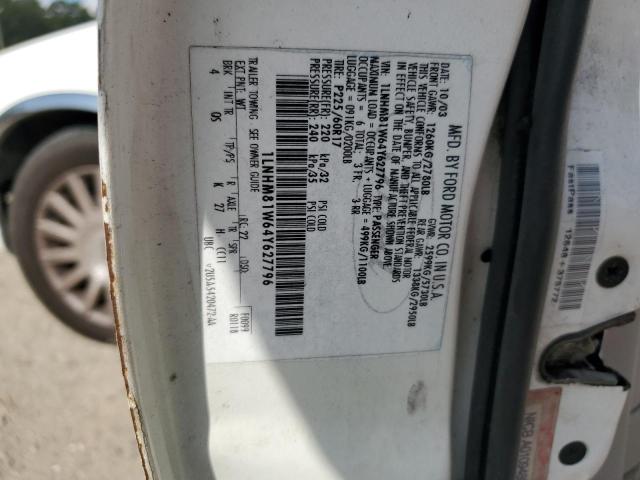 1LNHM81W64Y627796 - 2004 LINCOLN TOWN CAR EXECUTIVE WHITE photo 12