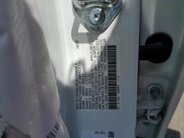 19XFL1H78RE005962 - 2024 HONDA CIVIC EXL 白色 照片 12