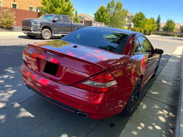 WDBSK71F98F139520 - 2008 MERCEDES-BENZ SL 550 RED photo 4