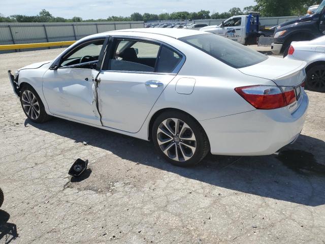 1HGCR2F56EA117957 - 2014 HONDA ACCORD SPORT WHITE photo 2
