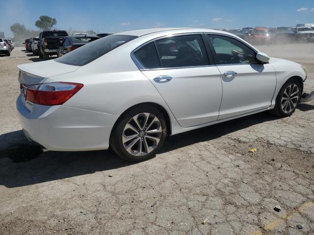 1HGCR2F56EA117957 - 2014 HONDA ACCORD SPORT WHITE photo 3
