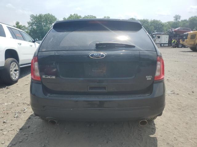 2FMDK4JC5DBA88541 - 2013 FORD EDGE SEL BLACK photo 6