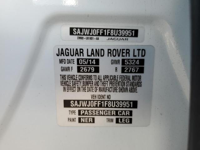 SAJWJ0FF1F8U39951 - 2015 JAGUAR XF 3.0 SPORT AWD WHITE photo 12