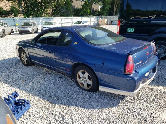 2G1WX12K639338161 - 2003 CHEVROLET MONTE CARL SS BLUE photo 2