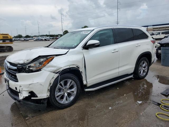 5TDKKRFH6ES034677 - 2014 TOYOTA HIGHLANDER XLE WHITE photo 1