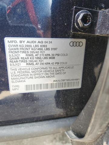 WA1LCBF76SD004581 - 2025 AUDI Q7 PREMIUM PLUS Көк фото 13