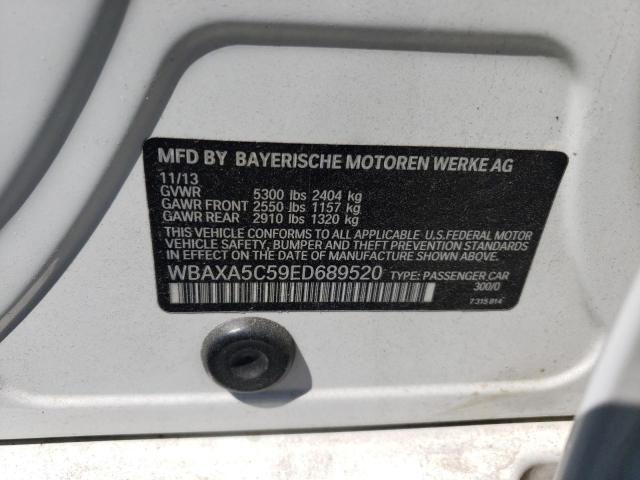WBAXA5C59ED689520 - 2014 BMW 535 D WHITE photo 12