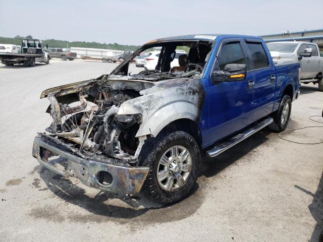 1FTEW1CM6CKD92225 - 2012 FORD F150 SUPERCREW BLUE photo 1