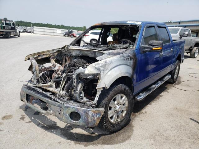 1FTEW1CM6CKD92225 - 2012 FORD F150 SUPERCREW BLUE photo 12