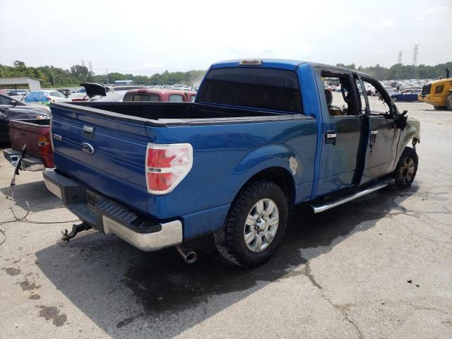 1FTEW1CM6CKD92225 - 2012 FORD F150 SUPERCREW BLUE photo 3