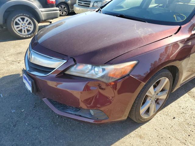 19VDE1F78DE014926 - 2013 ACURA ILX 20 TECH MAROON photo 9