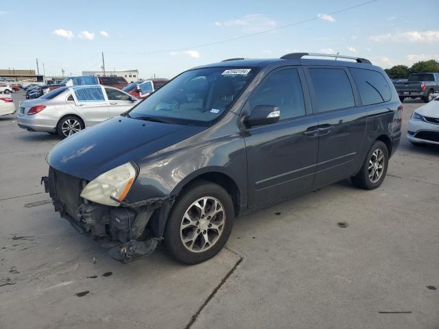 KNDMG4C78E6573763 - 2014 KIA SEDONA LX GRAY photo 1