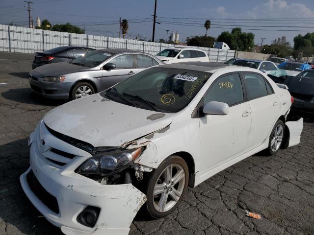 5YFBU4EE1DP106560 - 2013 TOYOTA COROLLA BASE WHITE photo 2