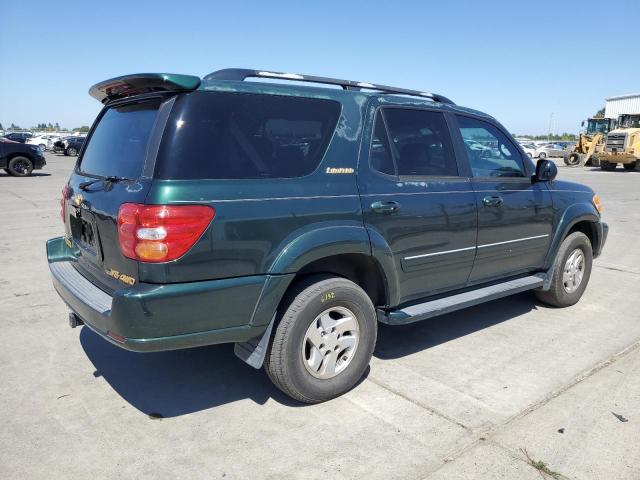 5TDBT48A82S076411 - 2002 TOYOTA SEQUOIA LIMITED GREEN photo 3