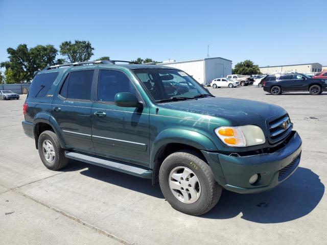 5TDBT48A82S076411 - 2002 TOYOTA SEQUOIA LIMITED GREEN photo 4