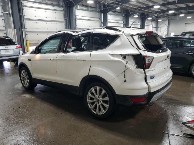 1FMCU9JDXHUB25451 - 2017 FORD ESCAPE TITANIUM WHITE photo 2