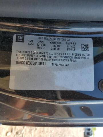 1G6DG1E30E0168611 - 2014 CADILLAC CTS PERFORMANCE COLLECTION Черный фото 12