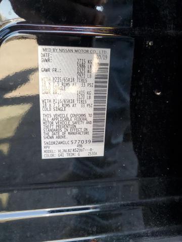 5N1DR2AM1LC577039 - 2020 NISSAN PATHFINDER S Schwarz Foto 14