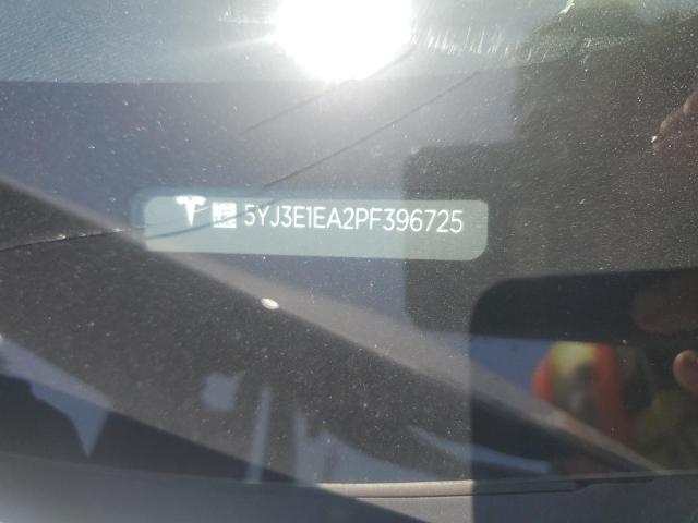 5YJ3E1EA2PF396725 - 2023 TESLA MODEL 3 Blanco foto 12