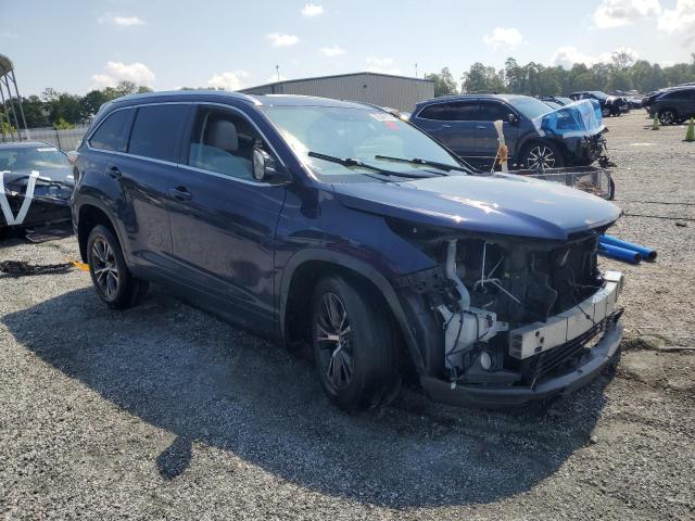 5TDJKRFH3GS302681 - 2016 TOYOTA HIGHLANDER XLE BLUE photo 4