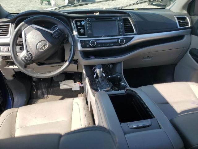 5TDJKRFH3GS302681 - 2016 TOYOTA HIGHLANDER XLE BLUE photo 8