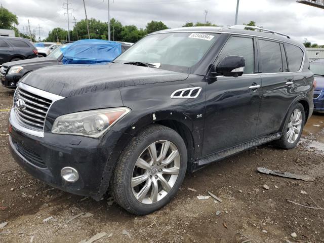 JN8AZ2NF1E9552701 - 2014 INFINITI QX80 BLACK photo 1