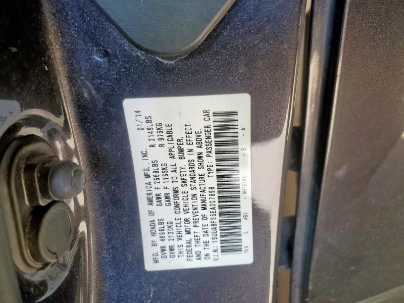 19UUA8F55EA007898 - 2014 ACURA TL TECH CHARCOAL photo 12