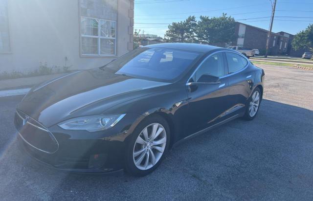 5YJSA1S26FF082711 - 2015 TESLA MODEL S 70D BLACK photo 2