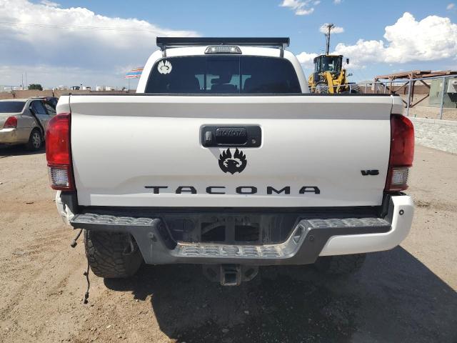 3TMCZ5ANXKM234186 - 2019 TOYOTA TACOMA DOUBLE CAB WHITE photo 6