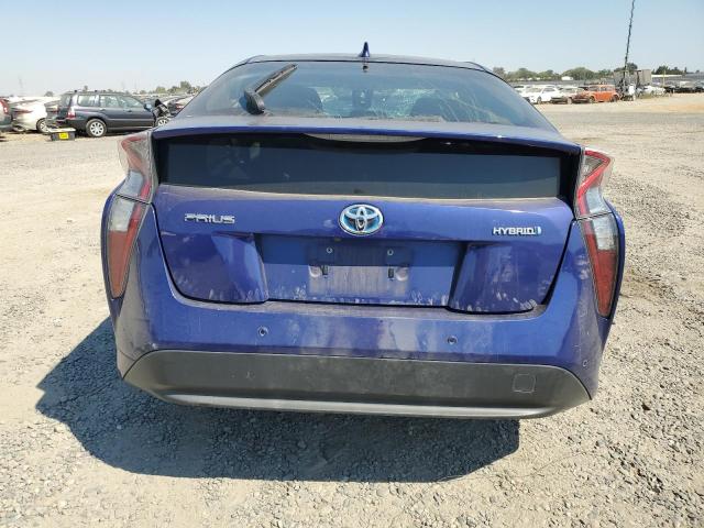 JTDKBRFU3H3559389 - 2017 TOYOTA PRIUS BLUE photo 6