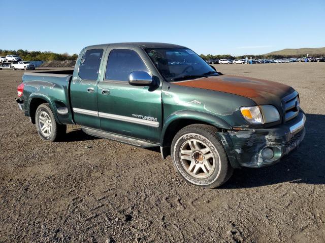 5TBRT34153S400410 - 2003 TOYOTA TUNDRA ACCESS CAB SR5 GREEN photo 4