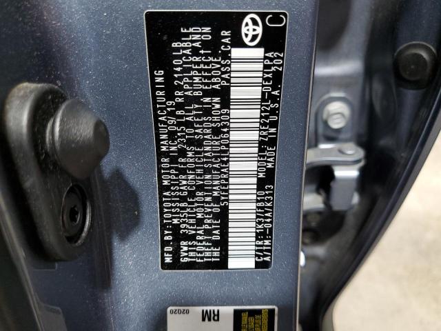 5YFEPRAE4LP064309 - 2020 TOYOTA COROLLA LE Gümüş foto 12